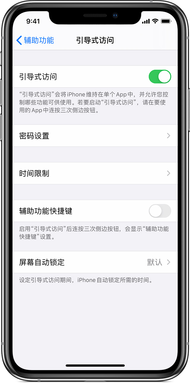 岱岳苹果手机维修分享如何在 iPhone 上退出引导式访问 