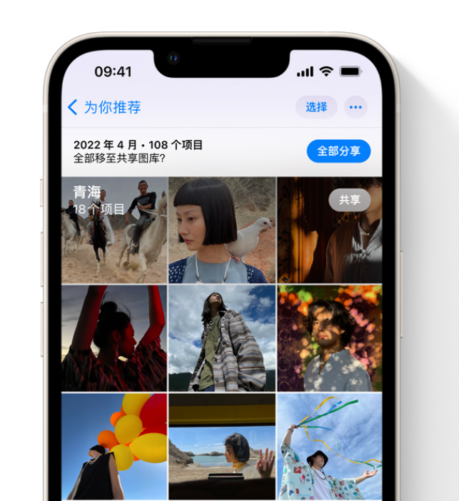 岱岳苹果维修网点分享在 iPhone 上使用共享图库 